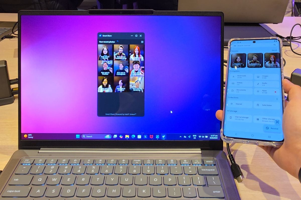 Transfer File Lebih Cepat dengan Lenovo Aura dan Fitur Tap