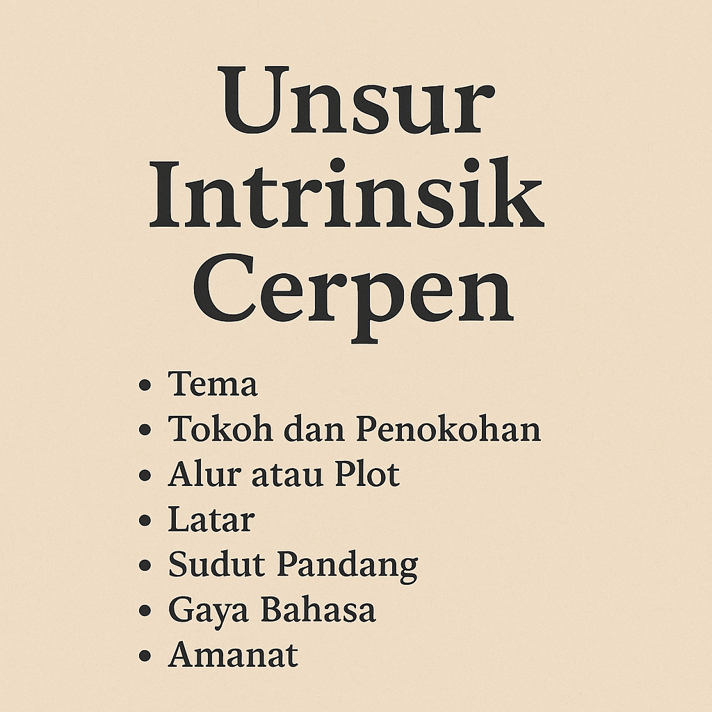 Mengenal Unsur Intrinsik Cerpen Fondasi Penting dalam Dunia Fiksi Pendek